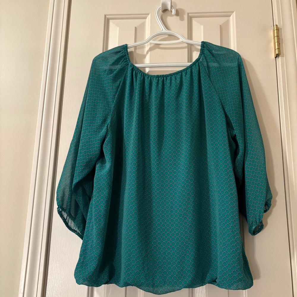 Ann Taylor Size Medium 3/4 Sleeve Top - Picture 3 of 4